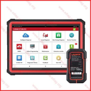Xdiag DBScar VII diagnostic set with 10-inch tablet and Launch OBD2 connector