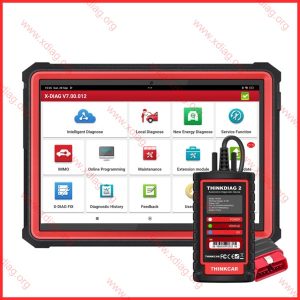Xdiag ThinkDiag 2 diagnostic set with 10-inch tablet and Bluetooth OBD2 connector